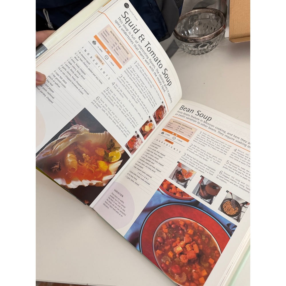 Practical Cooking Soups Hardcover Cookbook Recipe Book Illustrated - Picture 2 of 3
